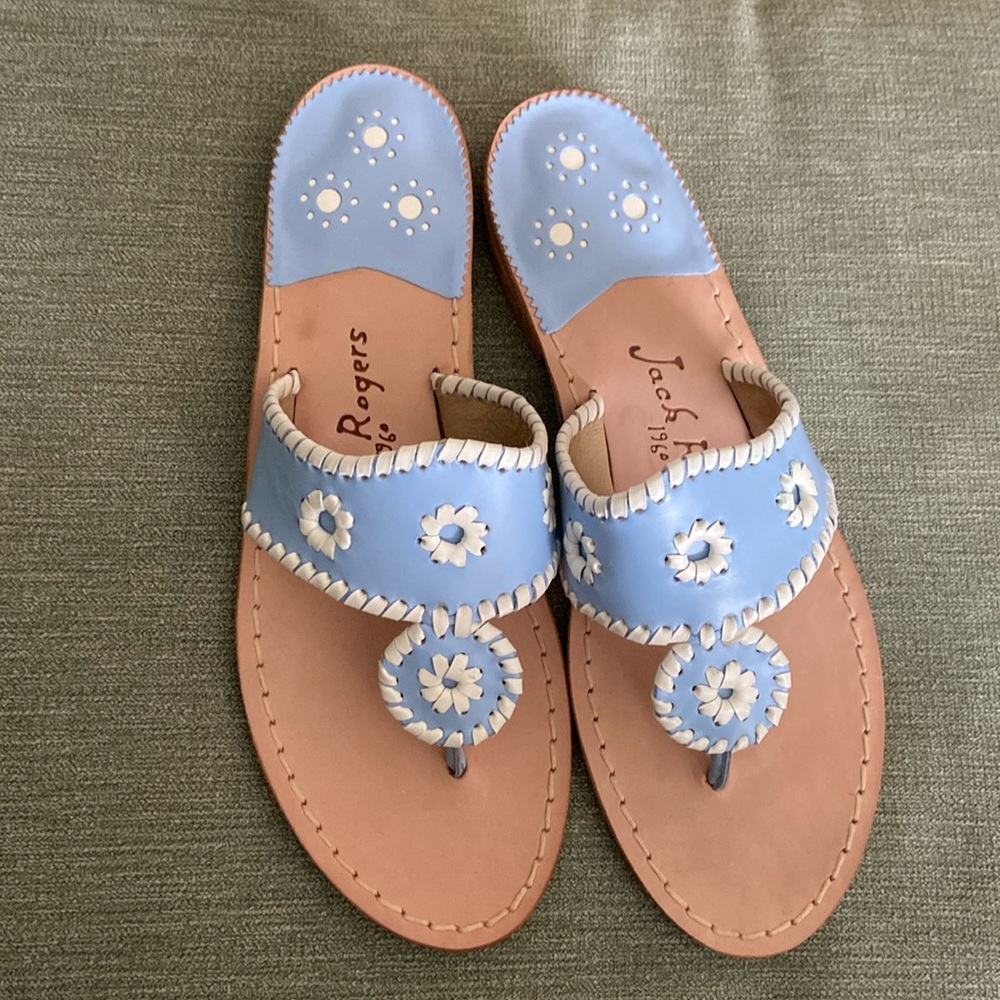Jack Rogers Pretty in Pastel Sandal NWOB 9.5